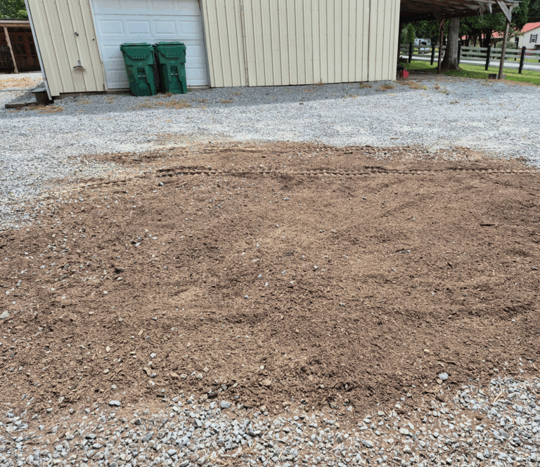 Clean yard in Jamestown TN after professional stump grinding and debris removal